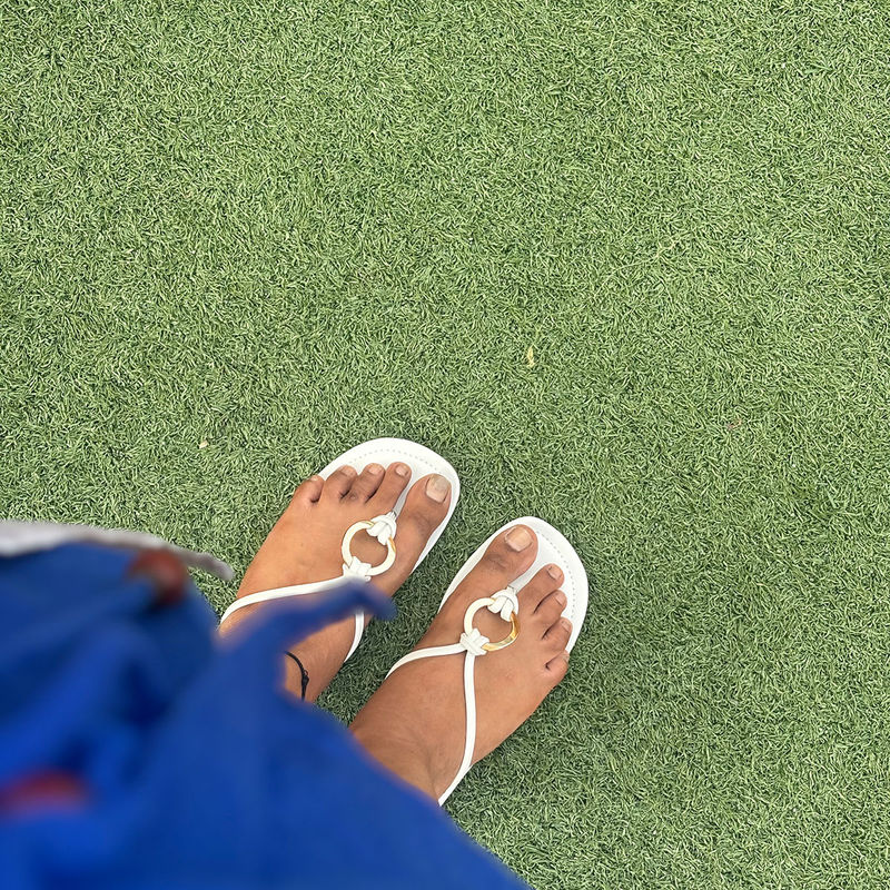 Shoe that fits you White Ring Flats (EURO 35)