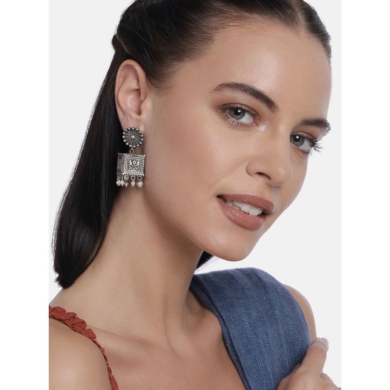 Square deals shaped jhumkas
