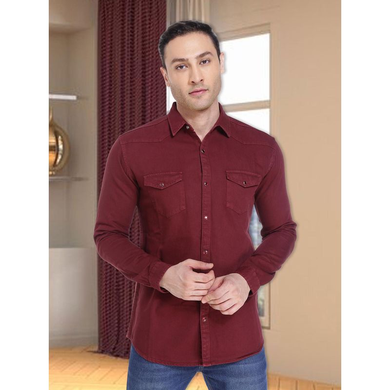 KUONS AVENUE Men Denim Casual Shirt (M)
