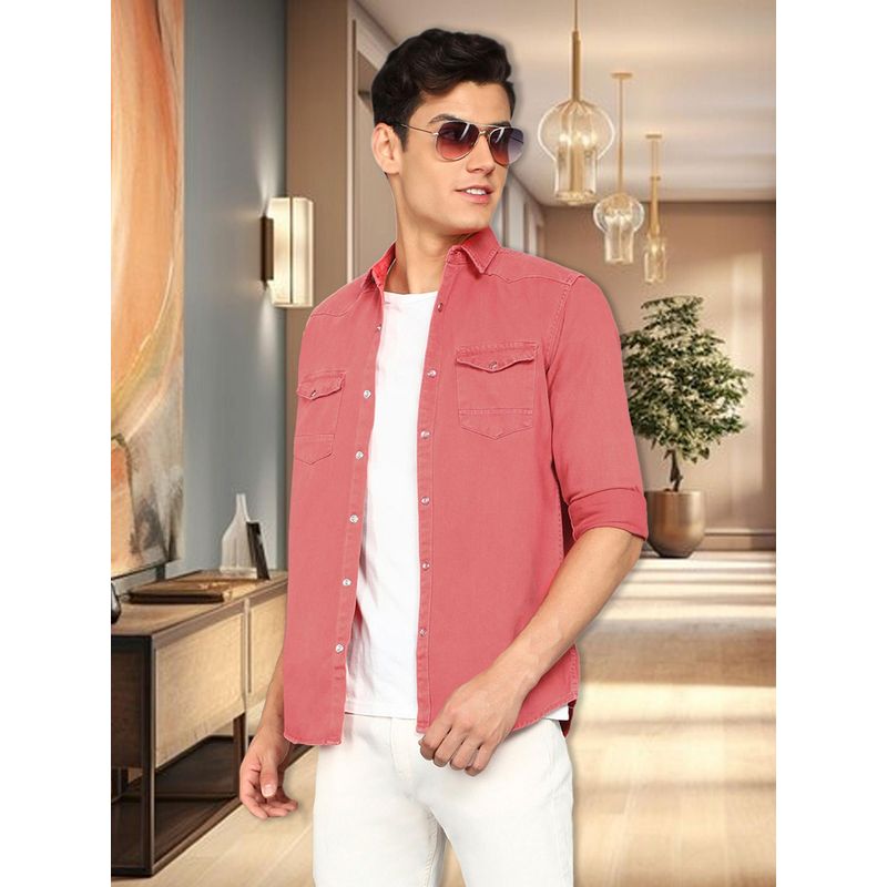 KUONS AVENUE Men Denim Casual Shirt (M)