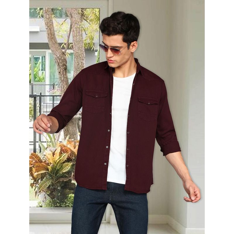 KUONS AVENUE Men Denim Casual Shirt (XL)