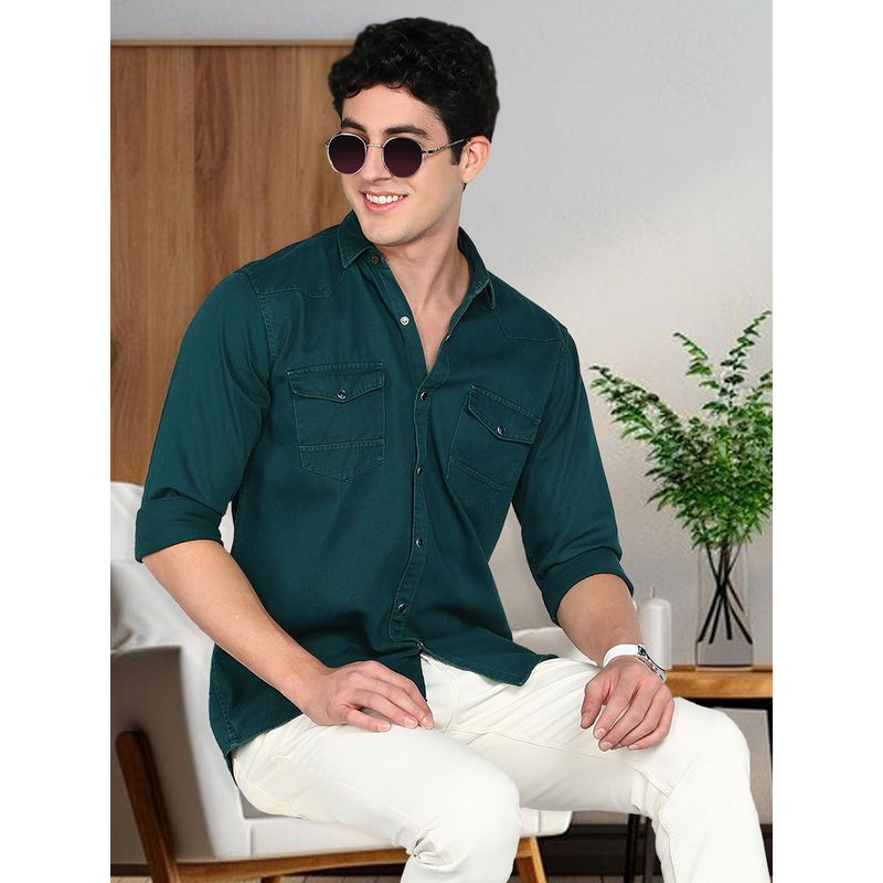 KUONS AVENUE Men Denim Casual Shirt (M)