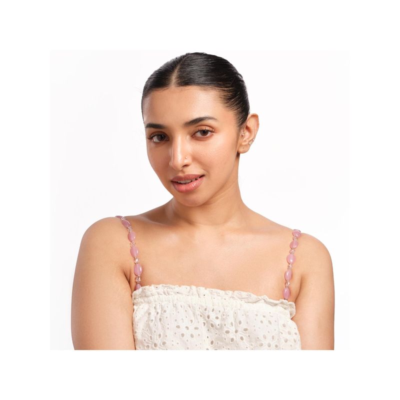 YUVANTA Pink Blush Glow Bra Strap (XS)