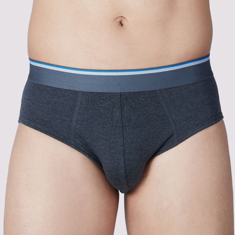 GLOOT Ultra-Soft Tencel Brief - GLI010 Black Melange (M)