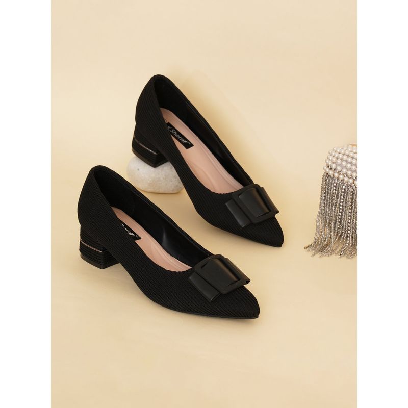 Sherrif Shoes Womens Black Color Pumps (EURO 35)