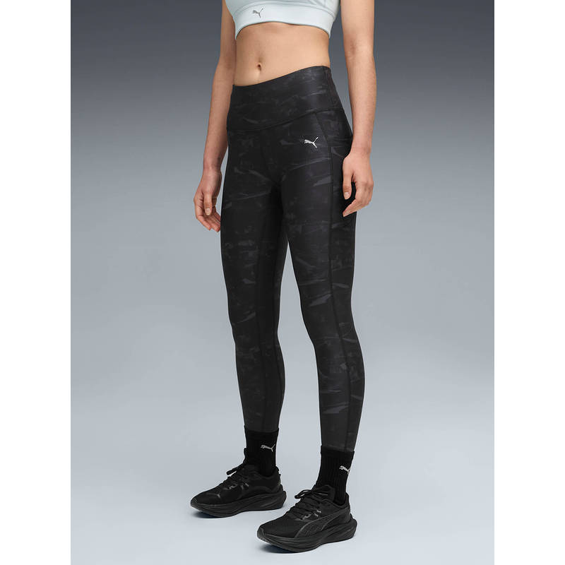 Puma Run Velocity Aop Womens Tight Black (XL)