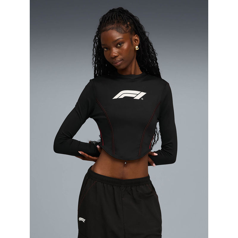Puma F1 Womens Lr Longsleeve Corset Womens Top Black (M)