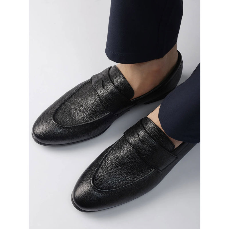 Rare Rabbit Ardent Black Genuine Leather Formal Brogues (UK 9)