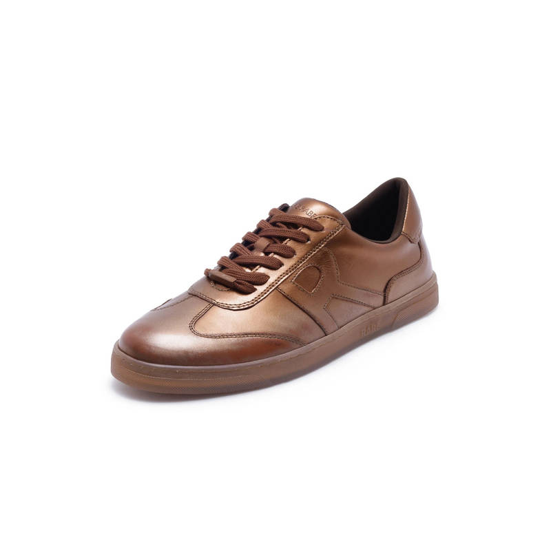 Rare Rabbit Mercure Buy Rare Rabbit Mercure Metallic Copper Genuine Leather Sneaker Online