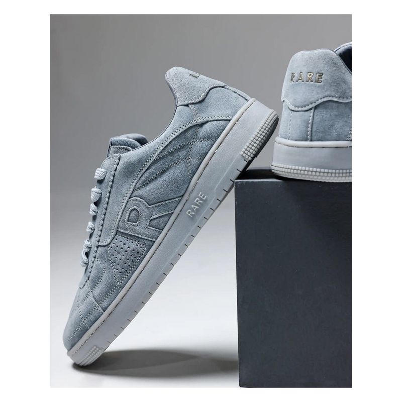 Rare Rabbit Ragno Blue Genuine Leather Sneaker (UK 8)