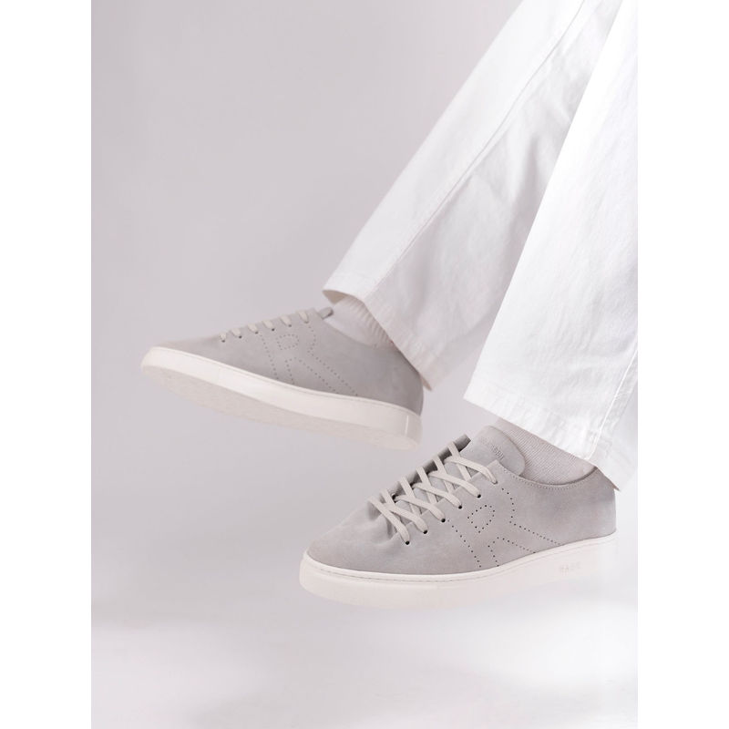 Rare Rabbit Skin Light Grey Suede Leather Sneaker (UK 7)