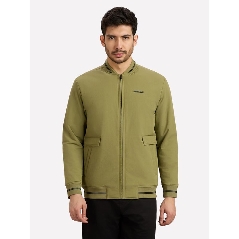 SKECHERS Green Solid Jacket (M)