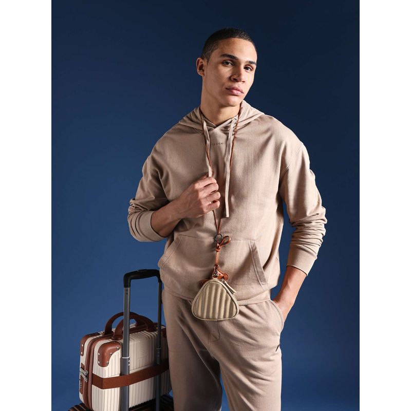THE BEAR HOUSE Men Full Sleeves Cotton Solid/Plain Hoodie (S)