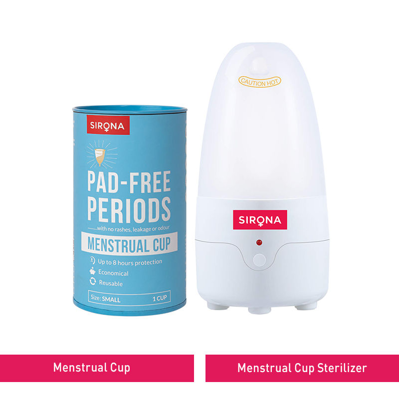 Sirona Fda Approved Reusable Menstrual Cup (Small) With Menstrual Cup