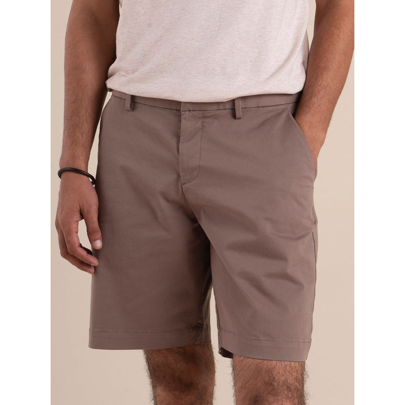 Andamen Ferra Regular Fit Brown Shorts (32)