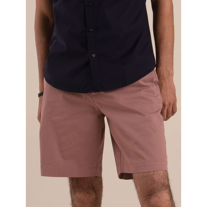 Andamen Lotus Regular Fit Pink Shorts (36)