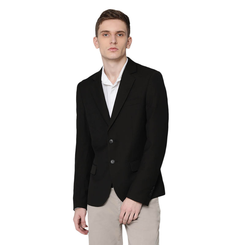 Antony Morato Black Solid Blazer (42)