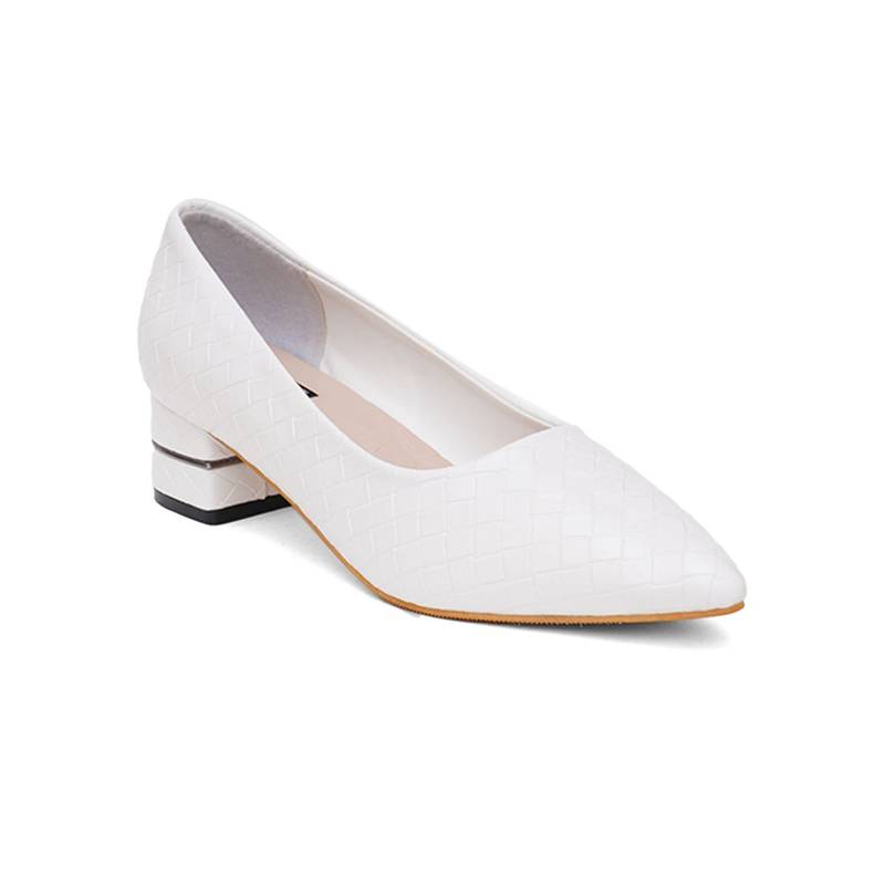 Sherrif Shoes Women White Color Pumps (EURO 38)