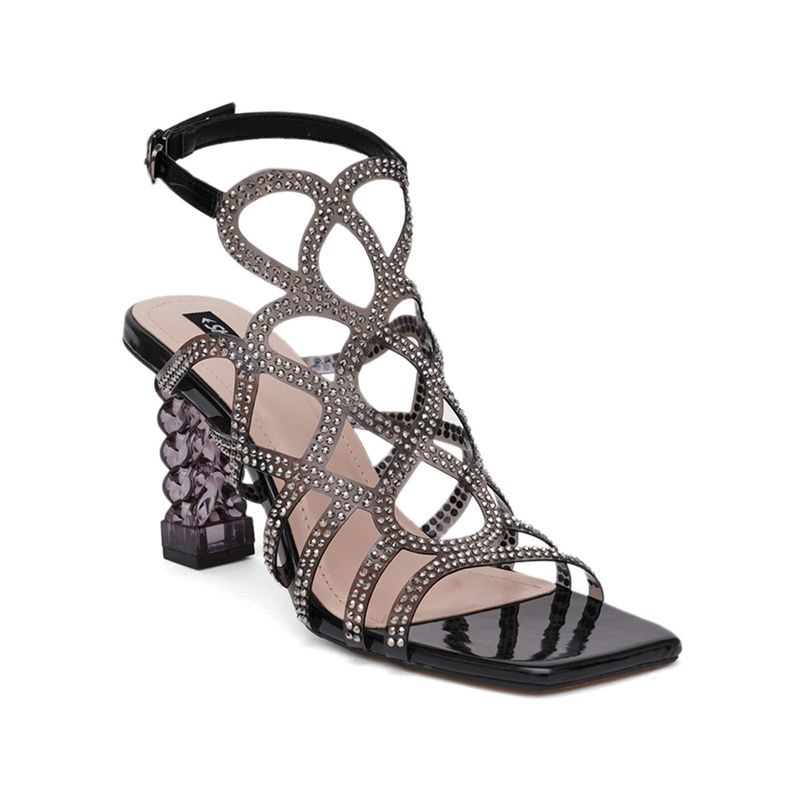 Sherrif Shoes Women Black Color Sandals (EURO 41)