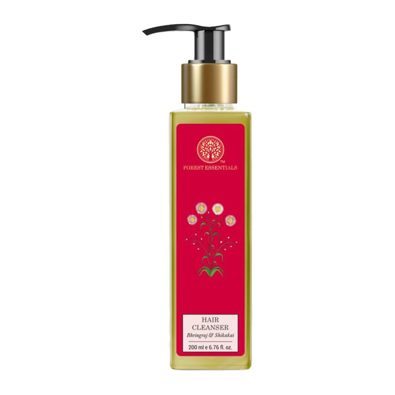 Forest Essentials Hair Cleanser Bhringraj & Shikakai - Ayurvedic Anti Dandruff Shampoo Sulphate Free