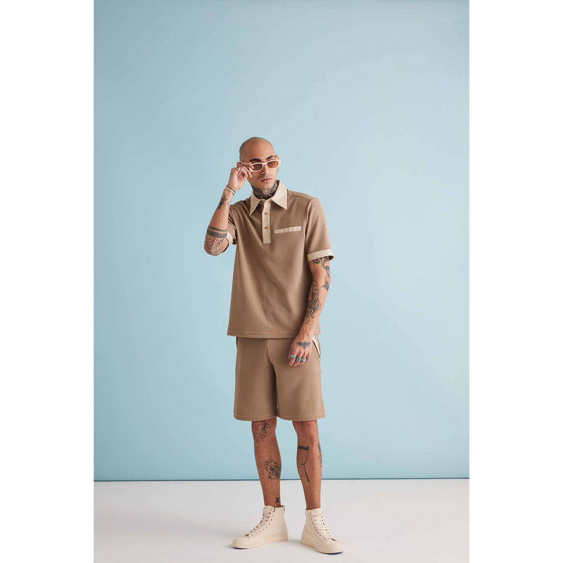 Muvazo Textured Leatheroid Co-Ord (Set of 2) (S)