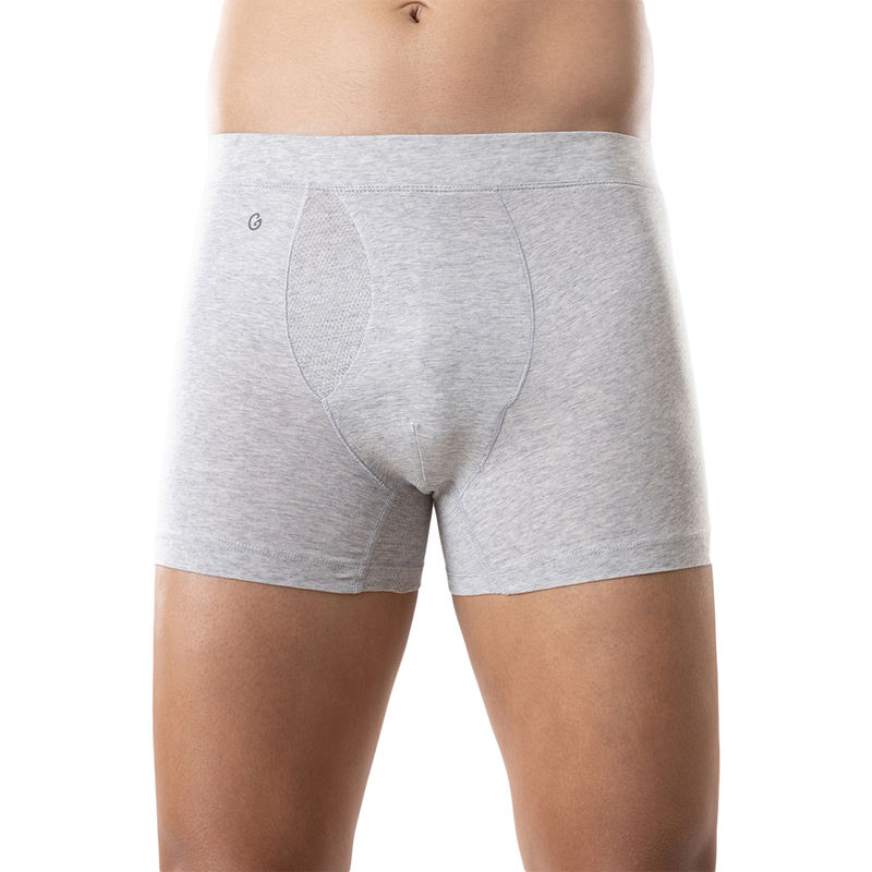 GLOOT Anti Odor Cotton Tencel Cooling Trunk-GLI002-Lt Grey Melange (S)