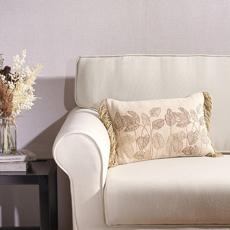 Pure Home + Living Dabka Hand Work Beige Cushion Cover Buy Pure Home