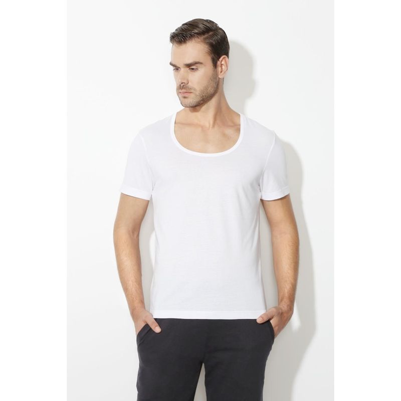 Van Heusen Men Antibacterial & Quick Dry Vest - White