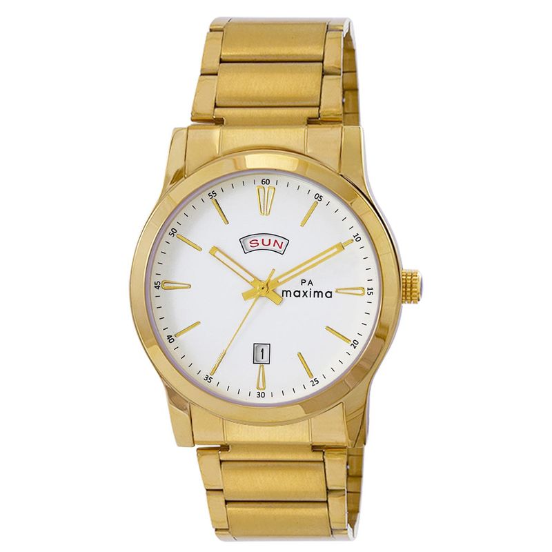 Buy online Maxima Round Golden Dial Watch For Men With 123 Digits from  Watches for Men by Maxima for ₹699 at 0% off | 2024 Limeroad.com