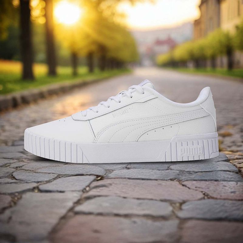 Puma Carina 2.0 Womens White Sneakers (UK 6)