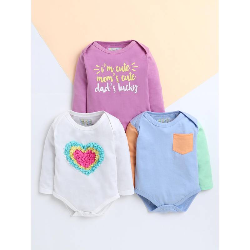 Polka Tots Printed Kids Cotton Full Sleeve Printed Onesies