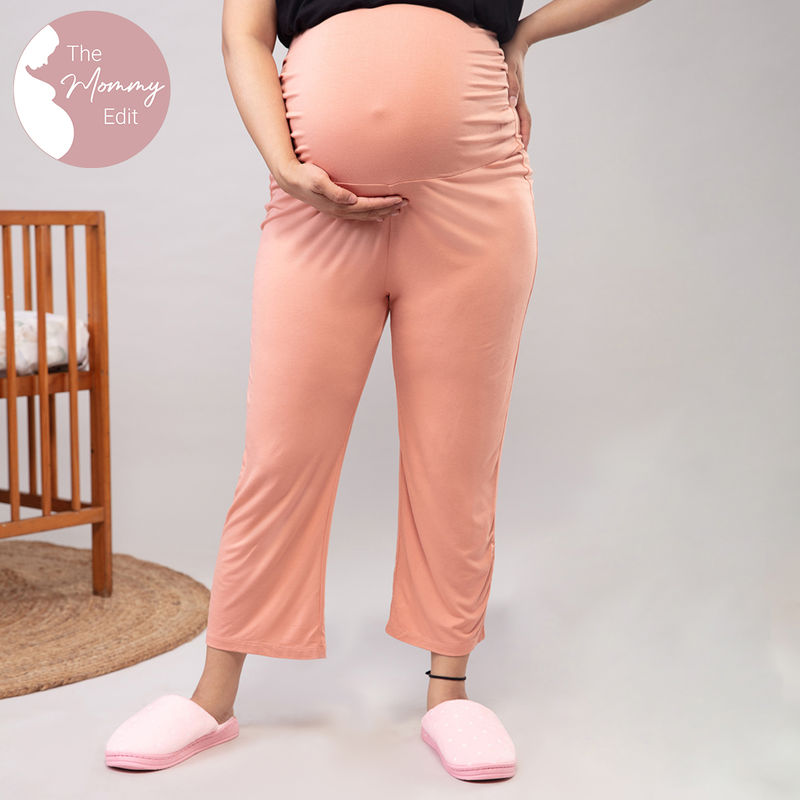 Nykd by Nykaa Comfy Maternity Pajama - Canyon Clay NYS045 (M)