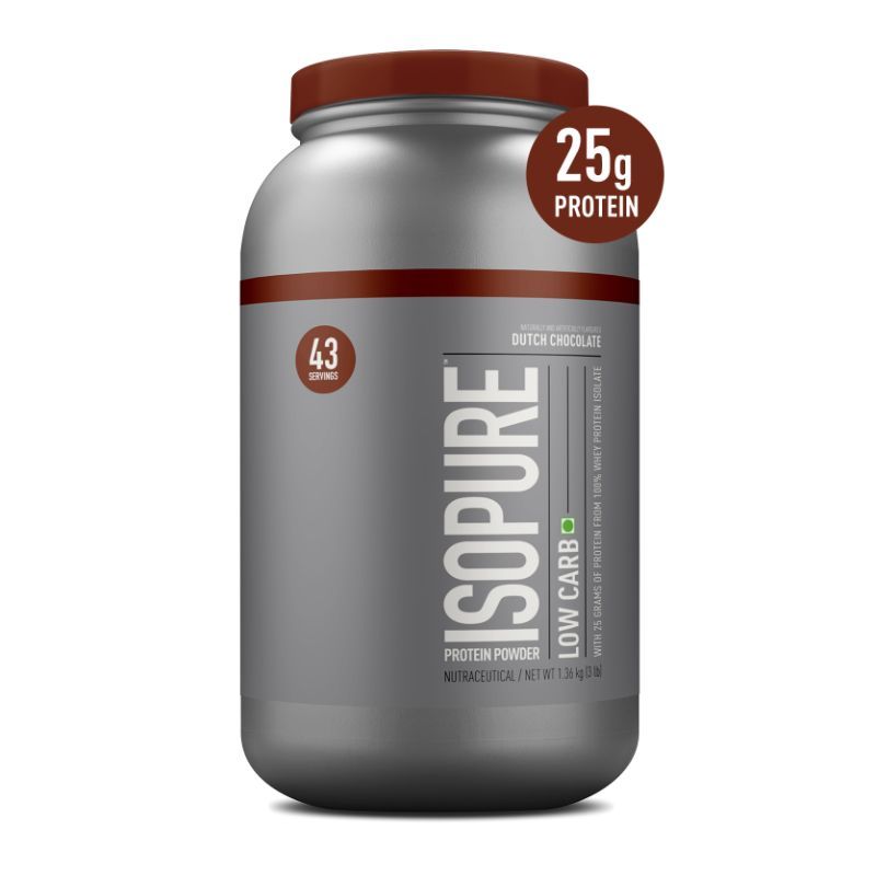 Isopure Low Carb 100% Whey Protein Isolate Powder Chocolate ...