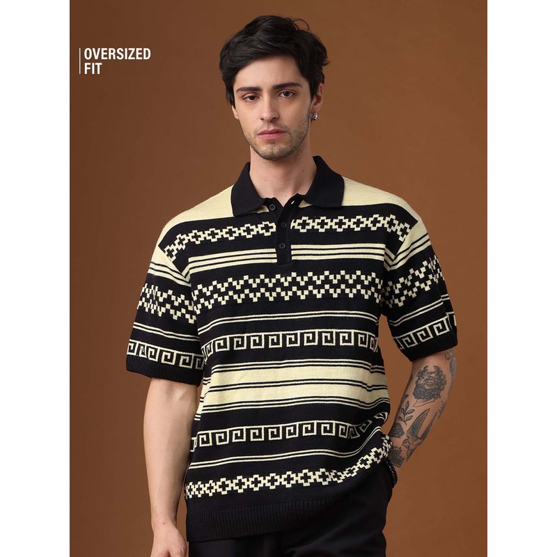 The Souled Store Nomad Old World Men Oversized Polos (XS)