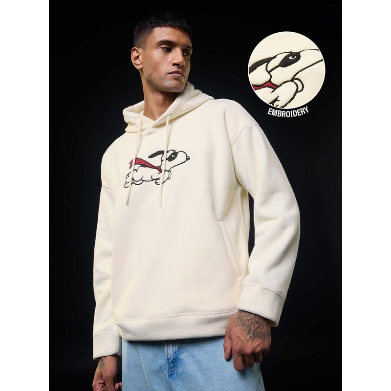 The Souled Store Official Peanuts Superhero Men Oversized Hoodie (S)