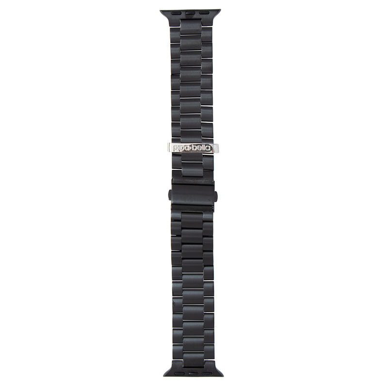 Pipa Bella by Nykaa Fashion Classic Solid Black Chain Apple Watch Strap (38)