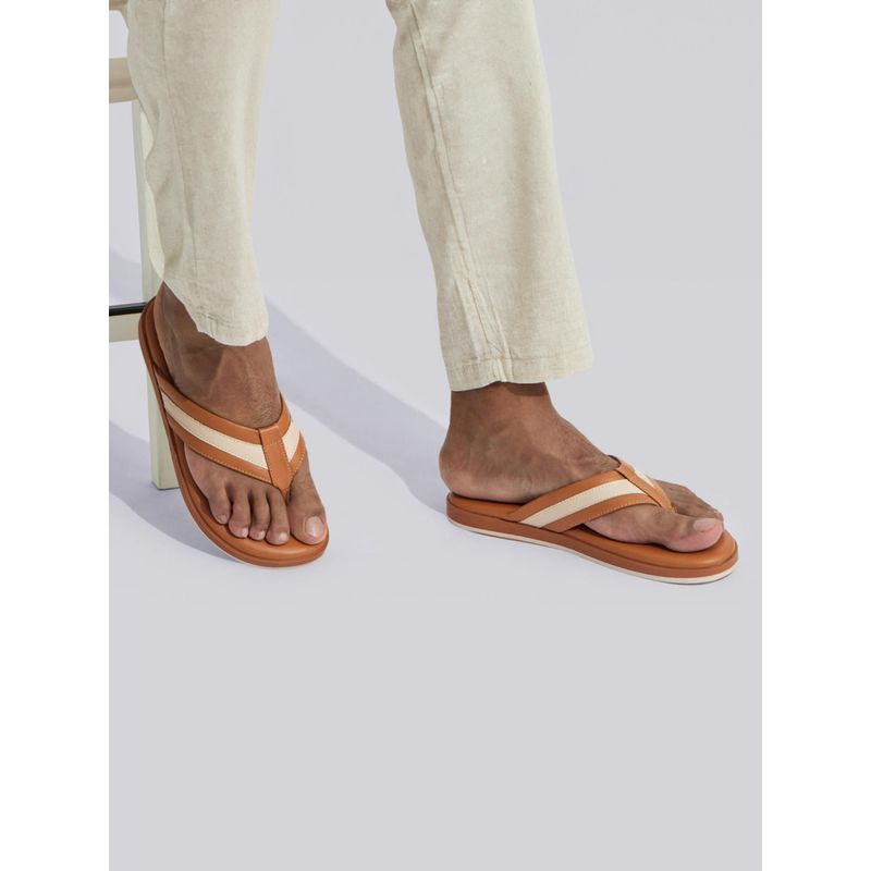 Neeman's Indo-Western Tan Flipflops (UK 8)