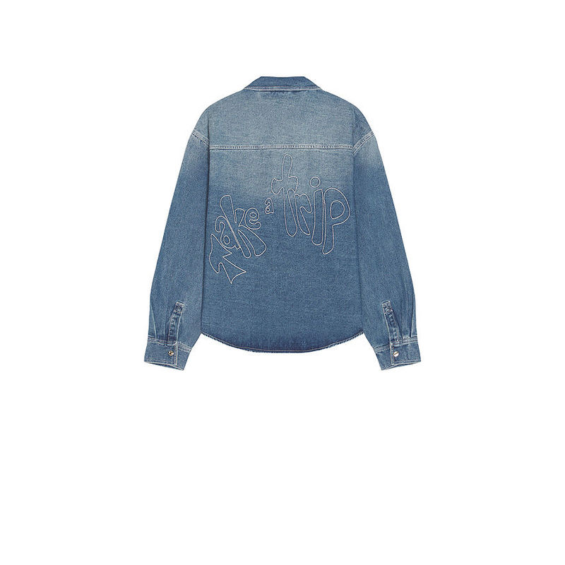 House of Sunny Take A Trip Contrast Stitch Shirt (M)