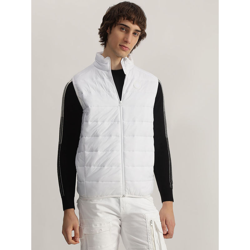 LINDBERGH White High Neck Puffer Jacket (L)