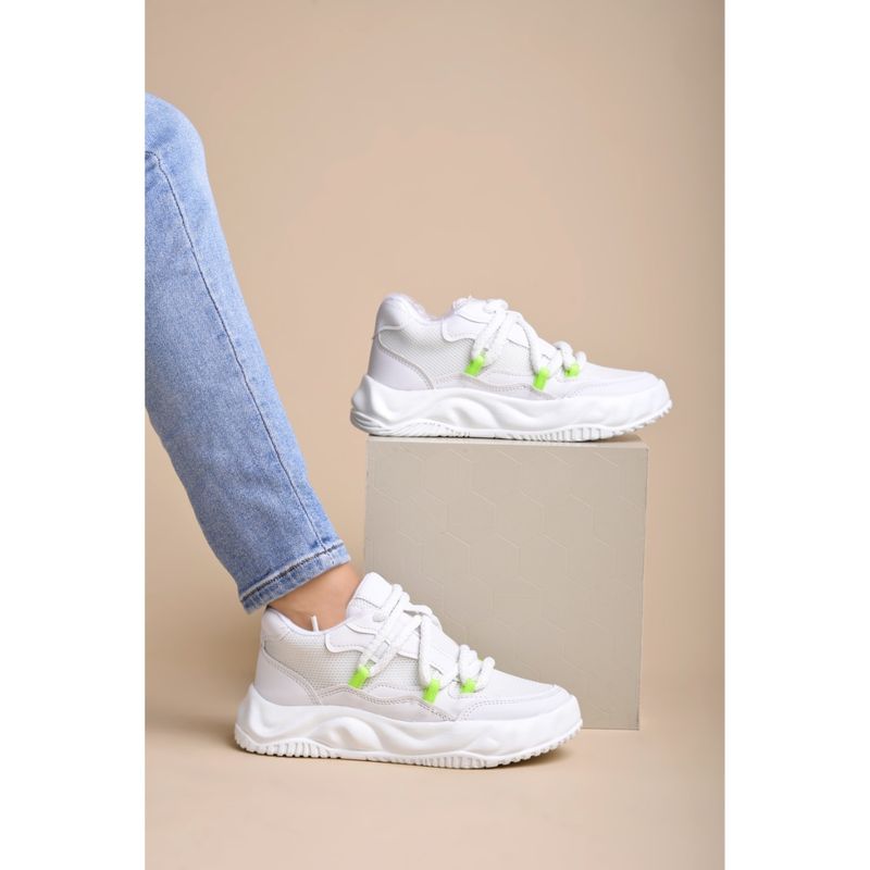 Shoetopia Womens Smart Casual White Sneakers (EURO 36)