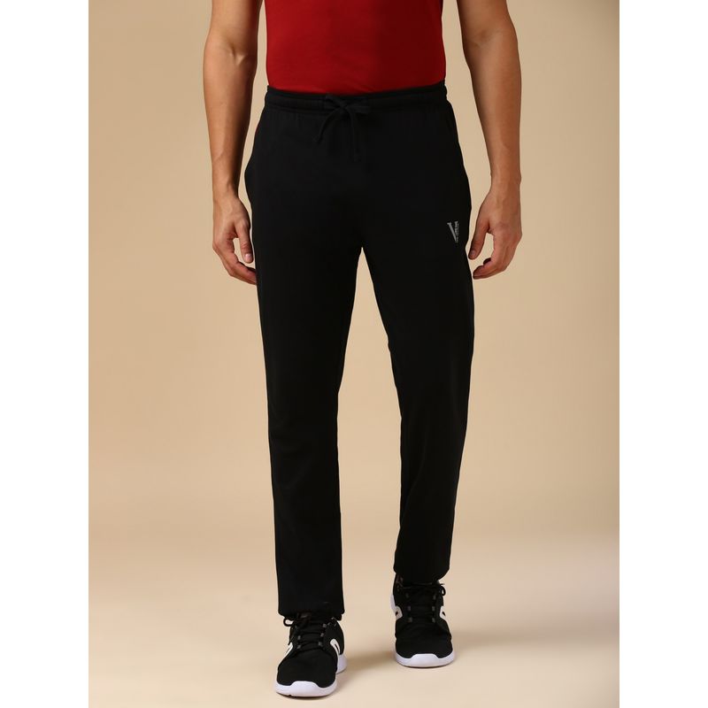 Van Heusen Men Drawstring Waist and Functional Pocket Trackpant - Black (S)