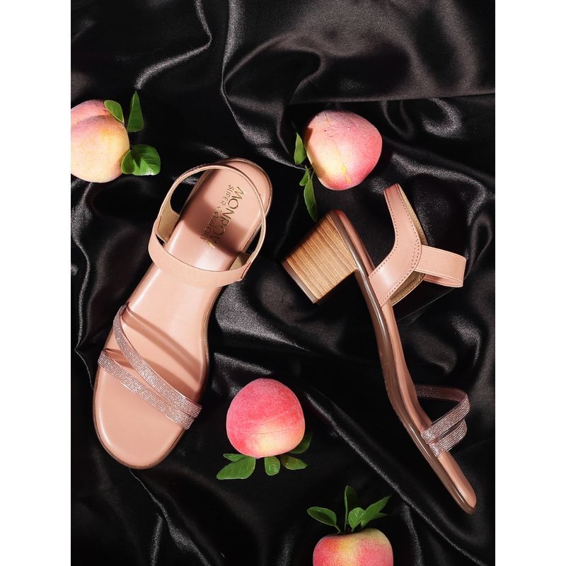 Monrow Solid Diana Pink Heels (EURO 36)