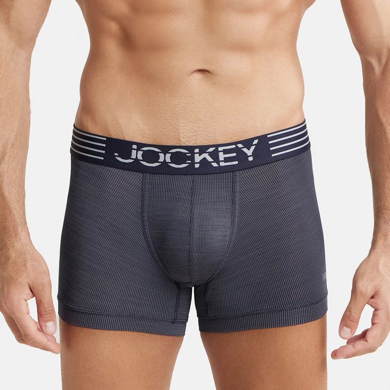 Jockey MM05 Men Microfiber Mesh Elastane Active Wear Trunk - True Navy (M)