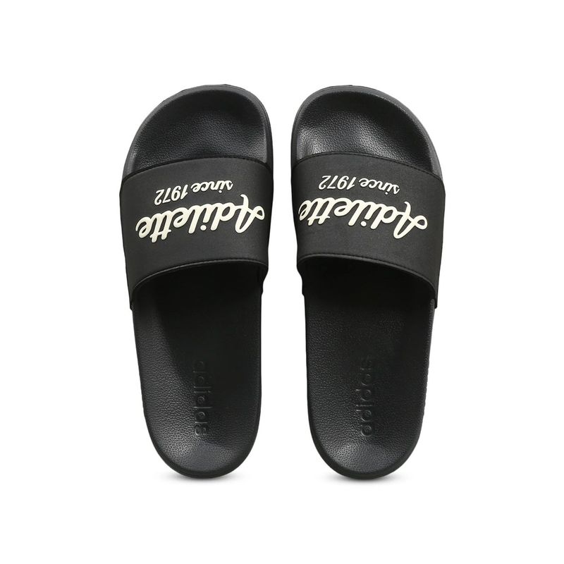 adidas ADILETTE SHOWER Black Swimming Slides -UK 6