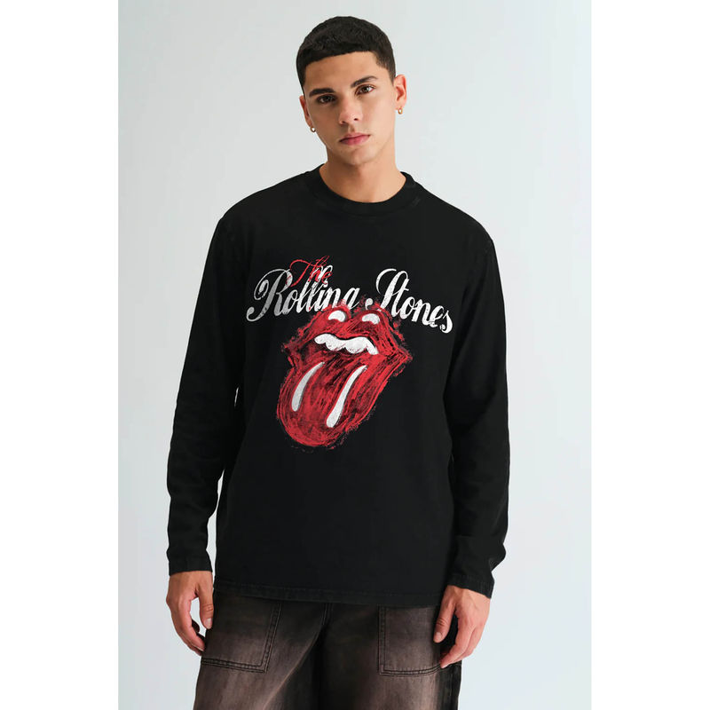 Bonkers Corner Paint It Black Full Sleeves T-shirt (XS)