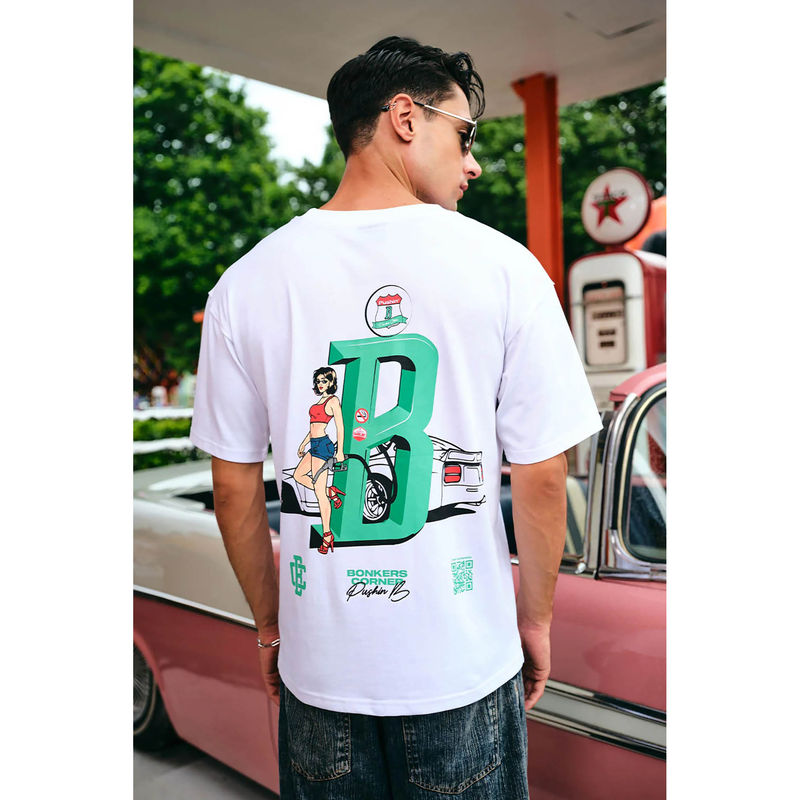 Bonkers Corner Pushing Hard Oversized T-shirt (S)