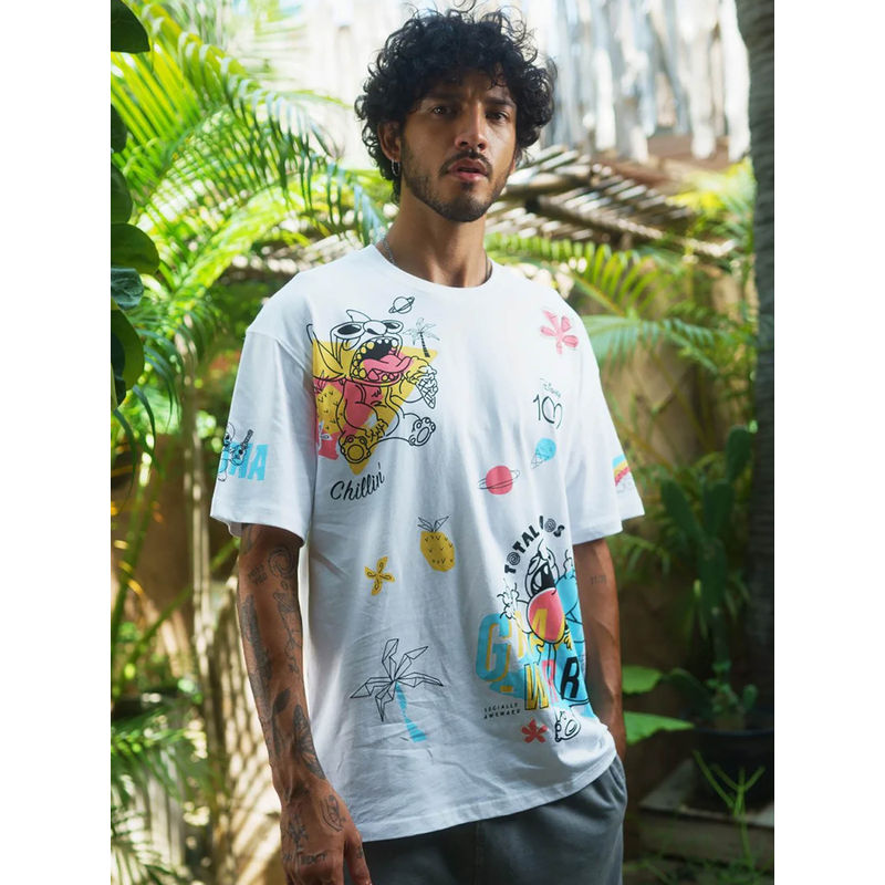 Bonkers Corner Stitch D100 Oversized T-Shirt (XS)
