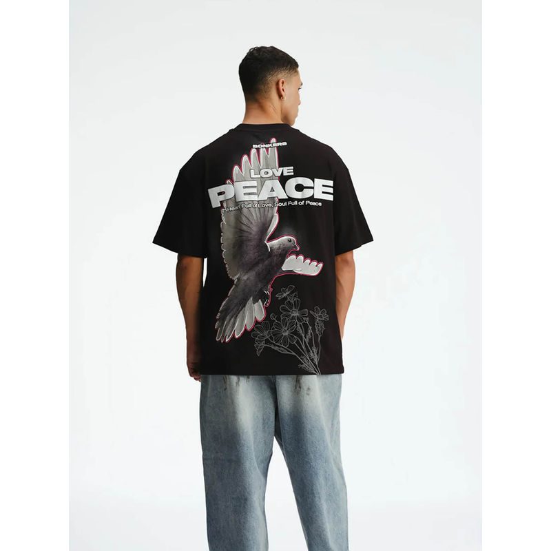 Bonkers Corner Signature Love And Peace Premium Oversized T-shirt (S)