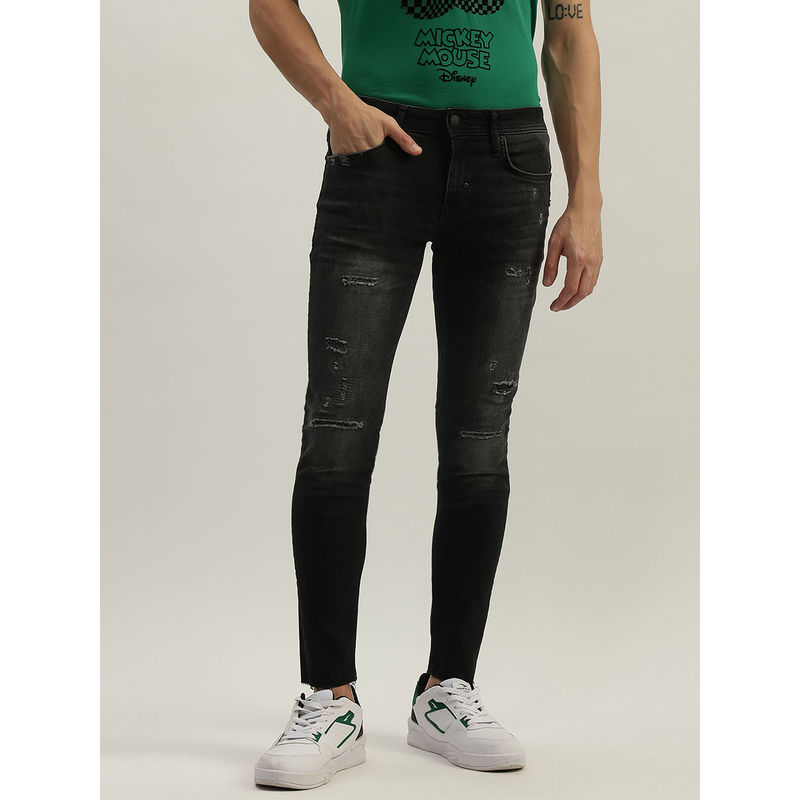 Antony Morato Black Men Washed Ribbed Jean (32)