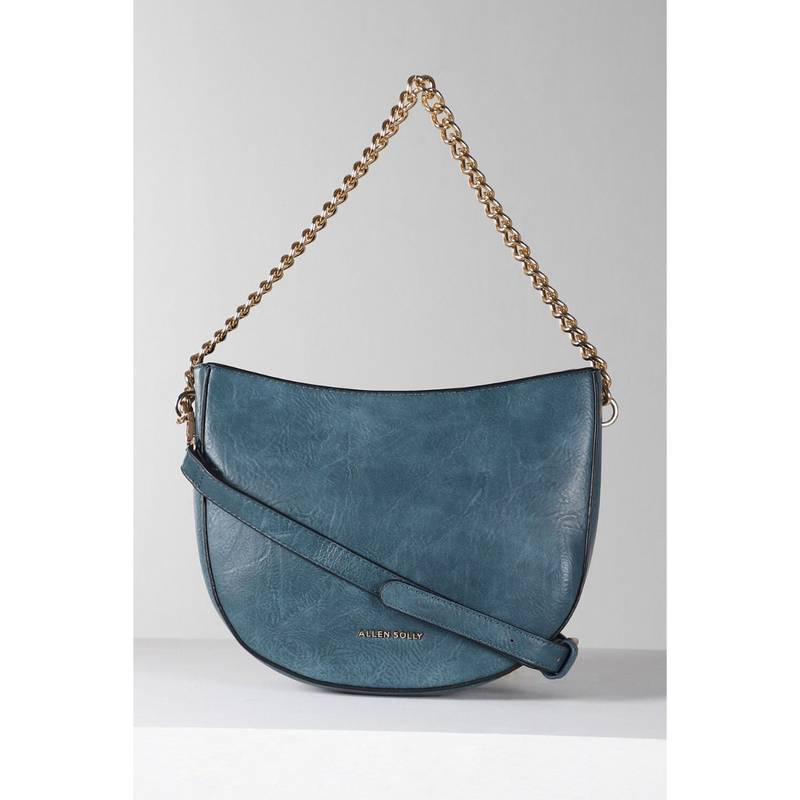 Buy Allen Solly Women Blue Textured Casual Sling Bag Online
